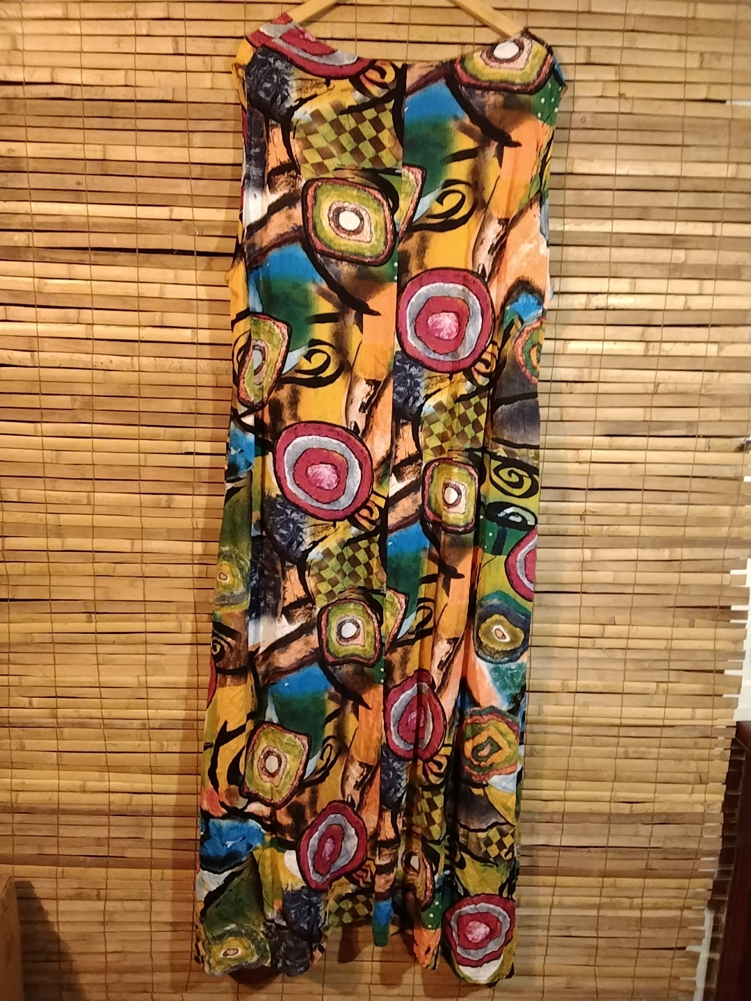 Long Geometric Print Dress