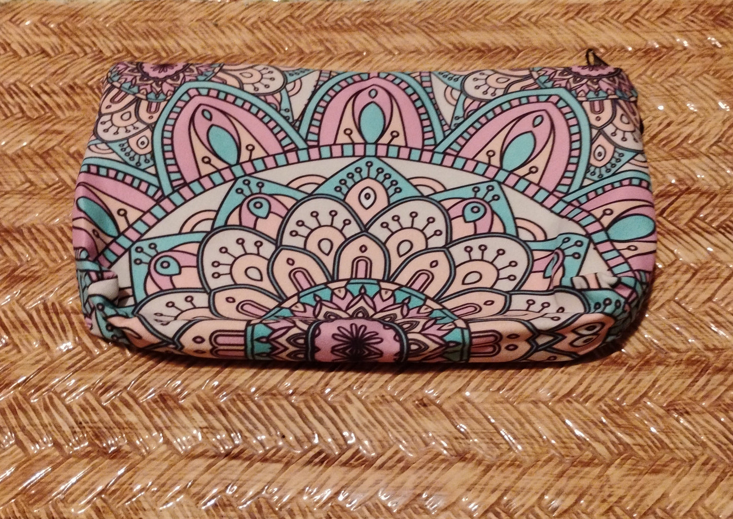 Sacred geometry zippered makeup bag.