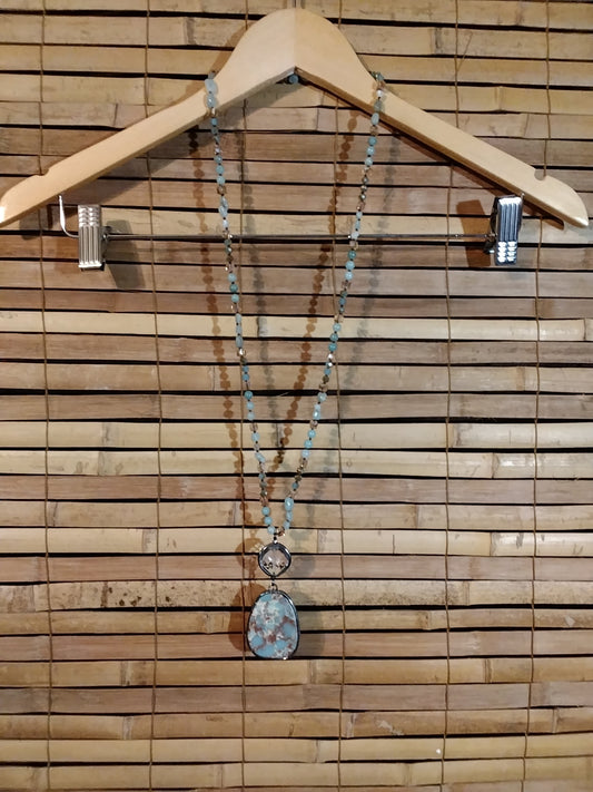 Long Agate Necklace