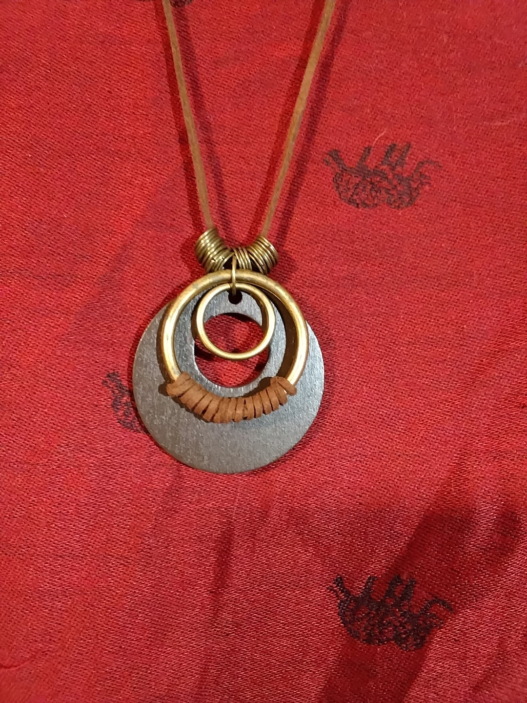 Multi ring necklace
