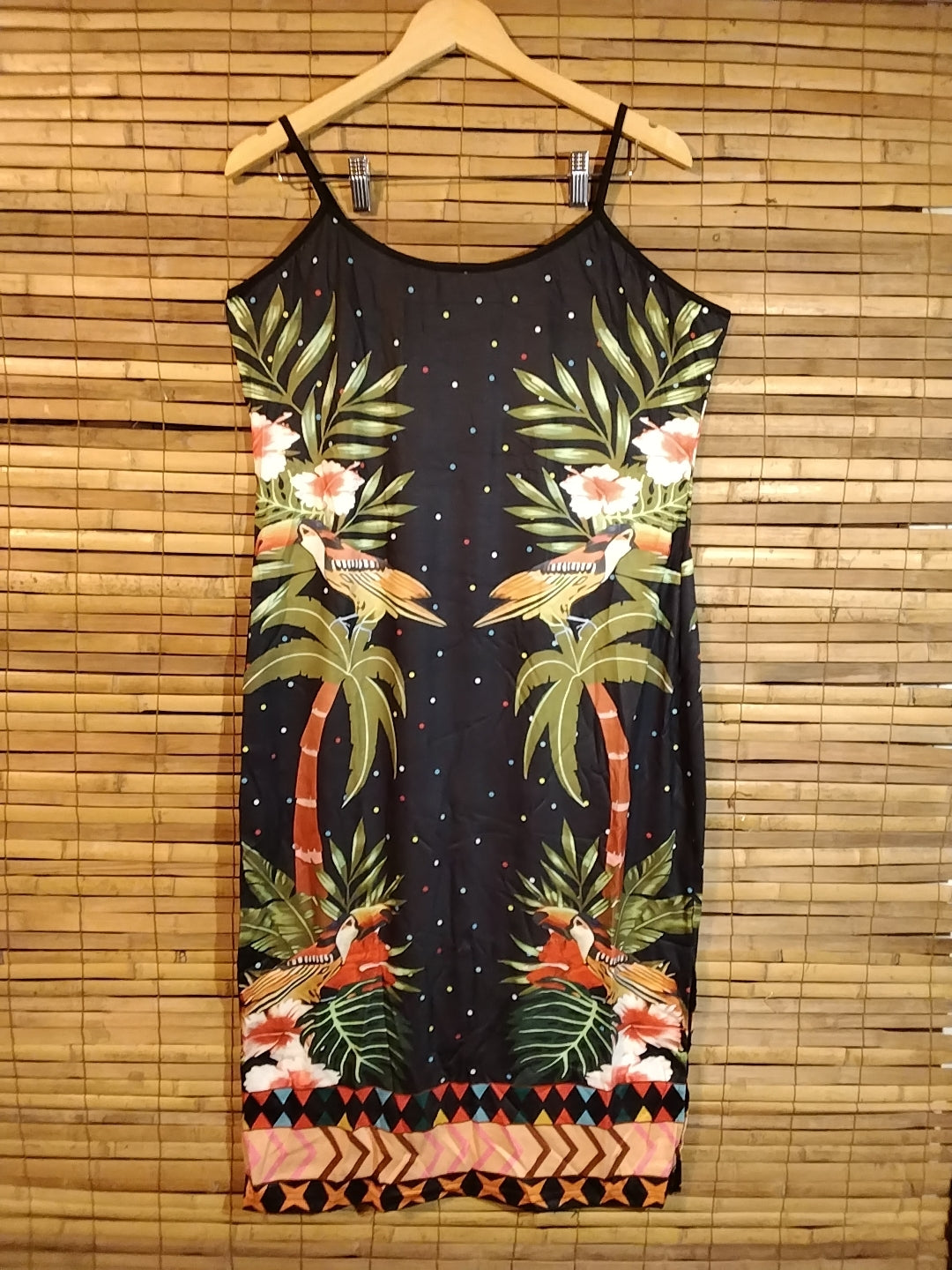 Colorful Tropical Tucan Dress