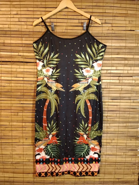 Colorful Tropical Tucan Dress