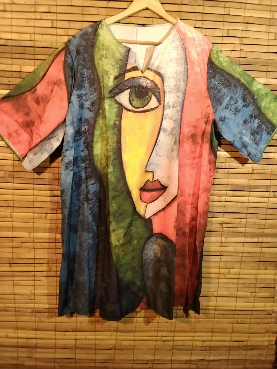 Short Picasso Dress with Sleeves