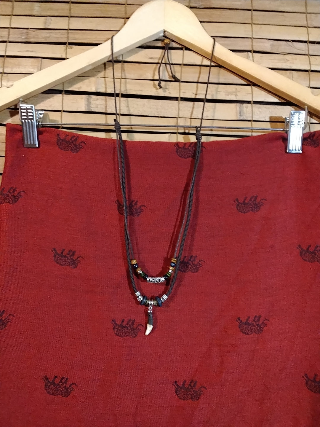 Faux tooth necklace