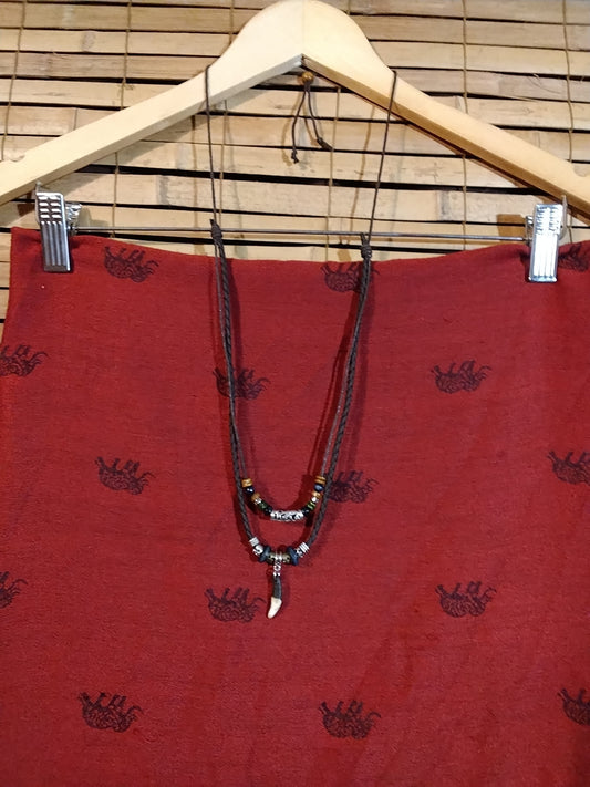 Faux tooth necklace