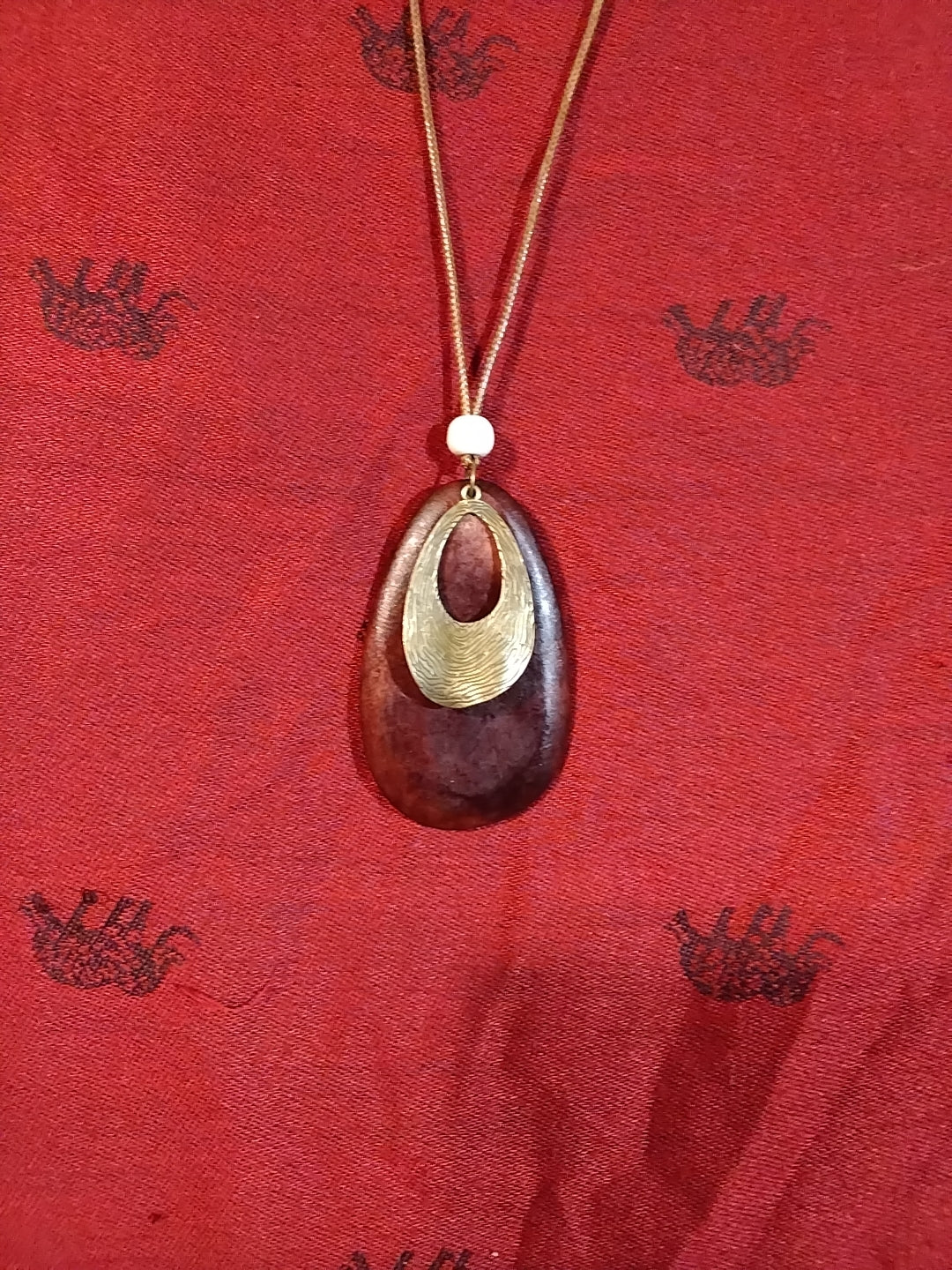 Wood necklace