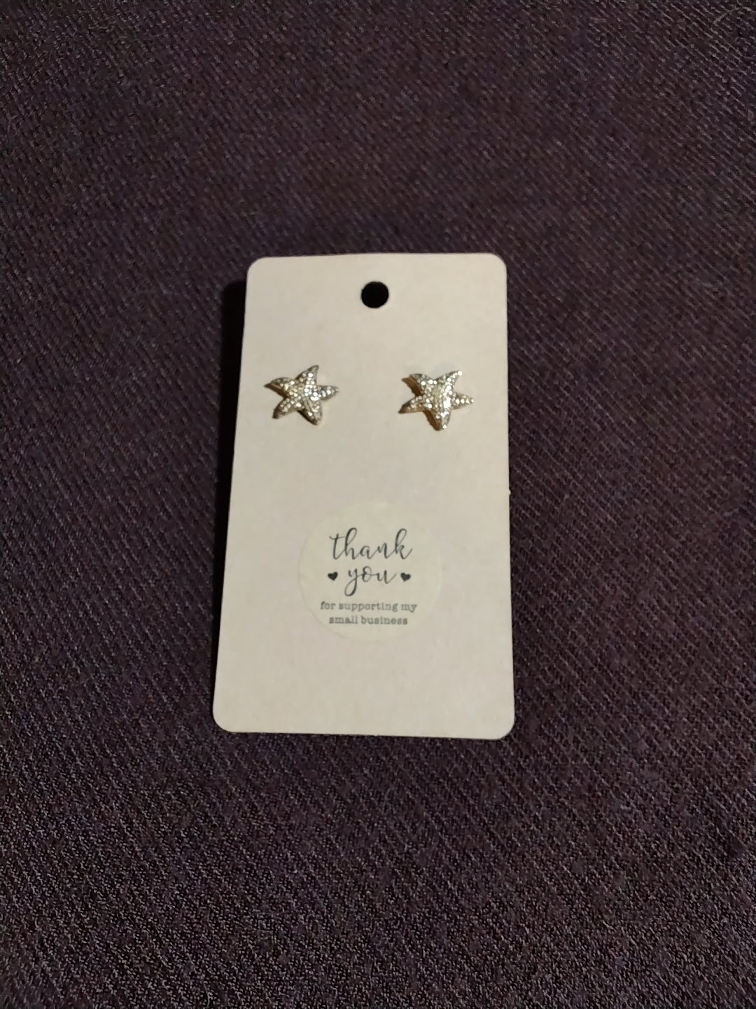 Starfish post earrings