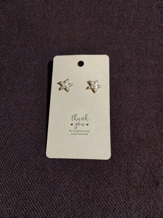Starfish post earrings