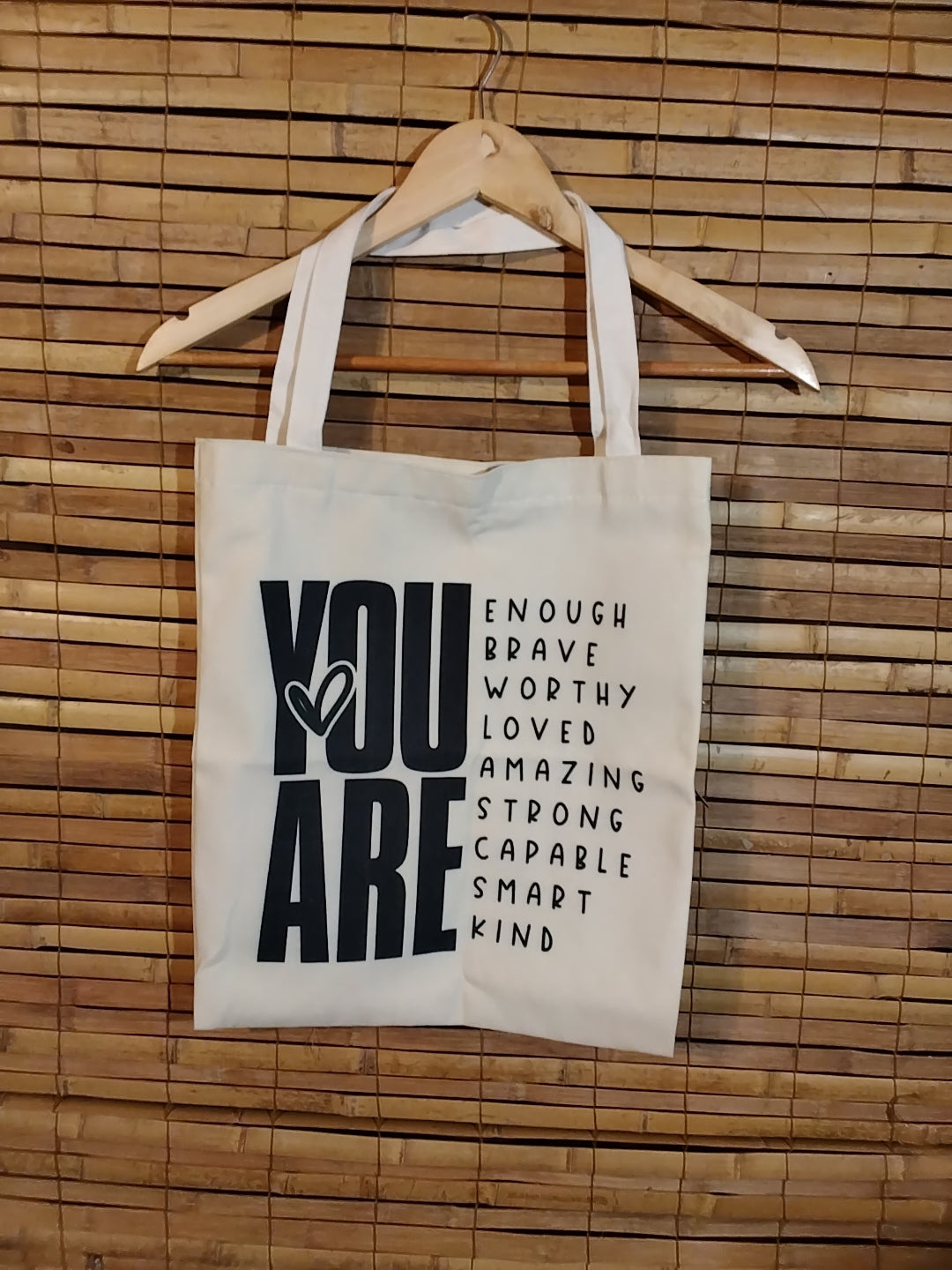 You Are! canvas tote