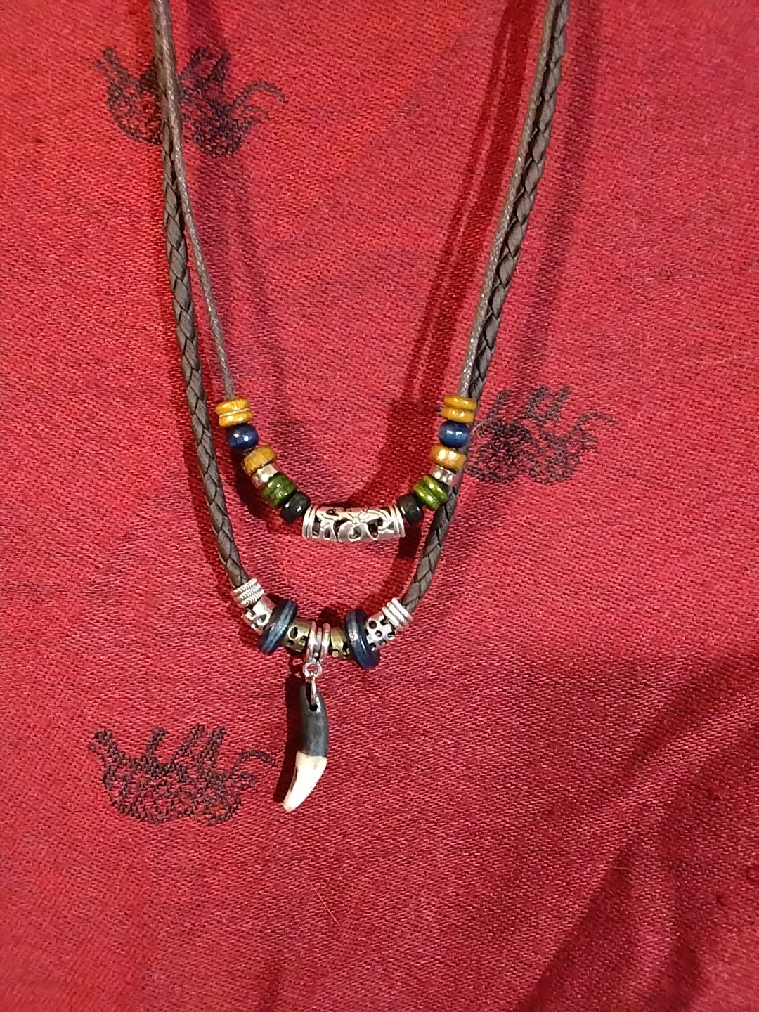 Faux tooth necklace