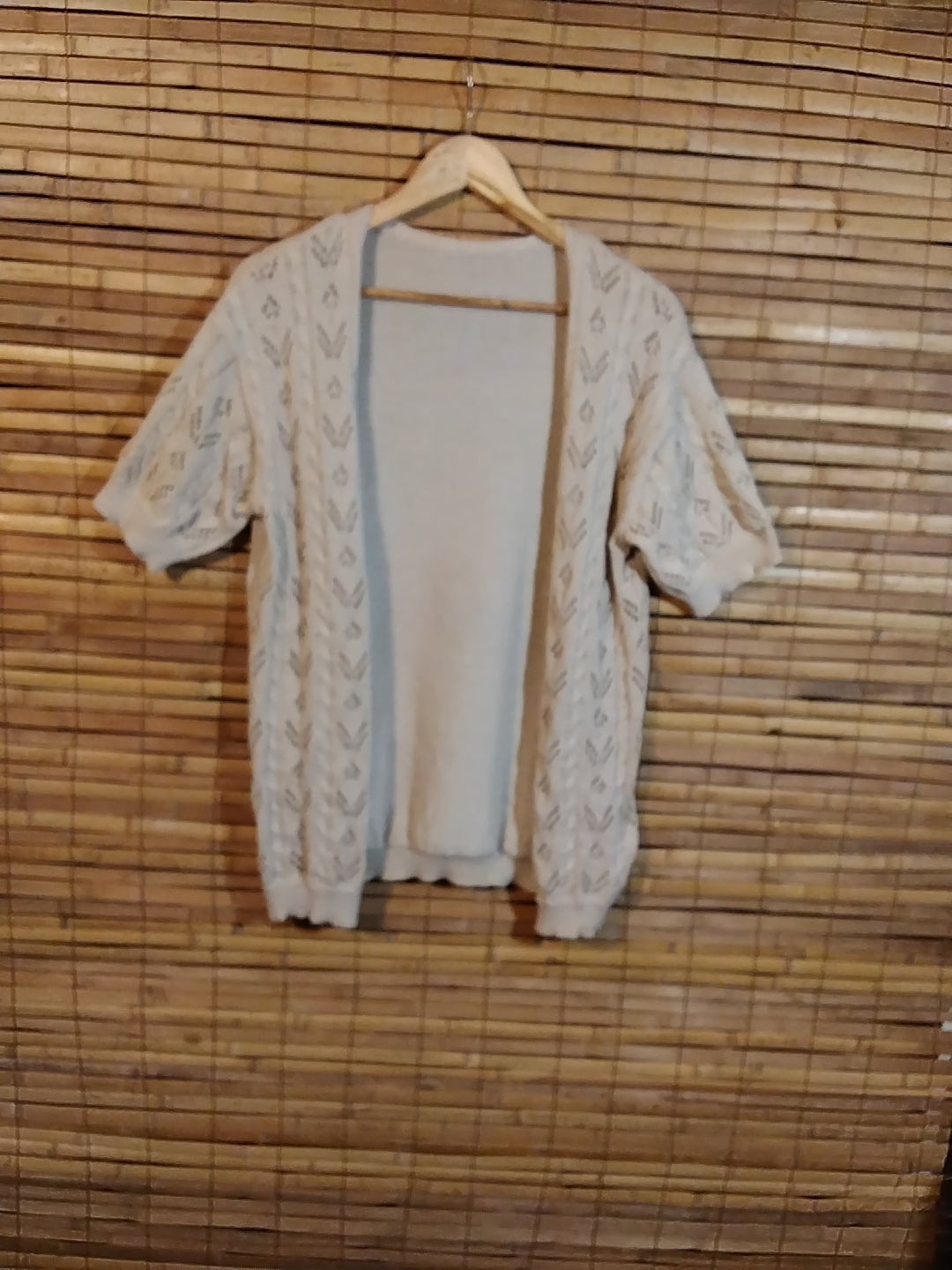 Short sleeved cardigan