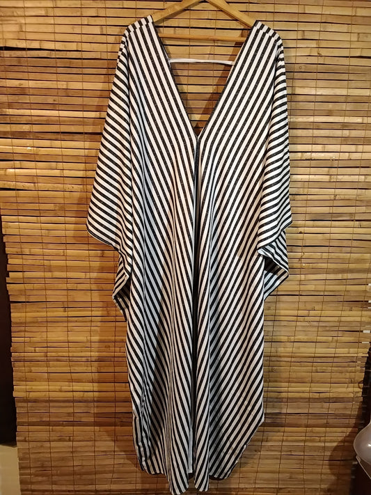 Black and White Caftan